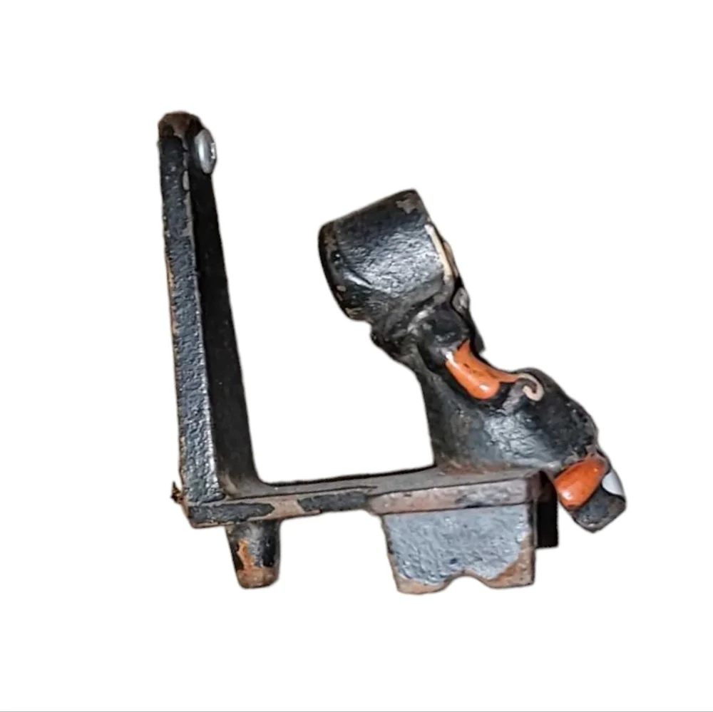 VINTAGE CAST IRON Amish Woman Wall Hook or Shelf Decor Handmade by Amish